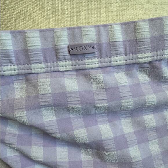 Roxy Heart The Check Lavender Gingham Checker Bikini M/XL NWT - Picture 10 of 12